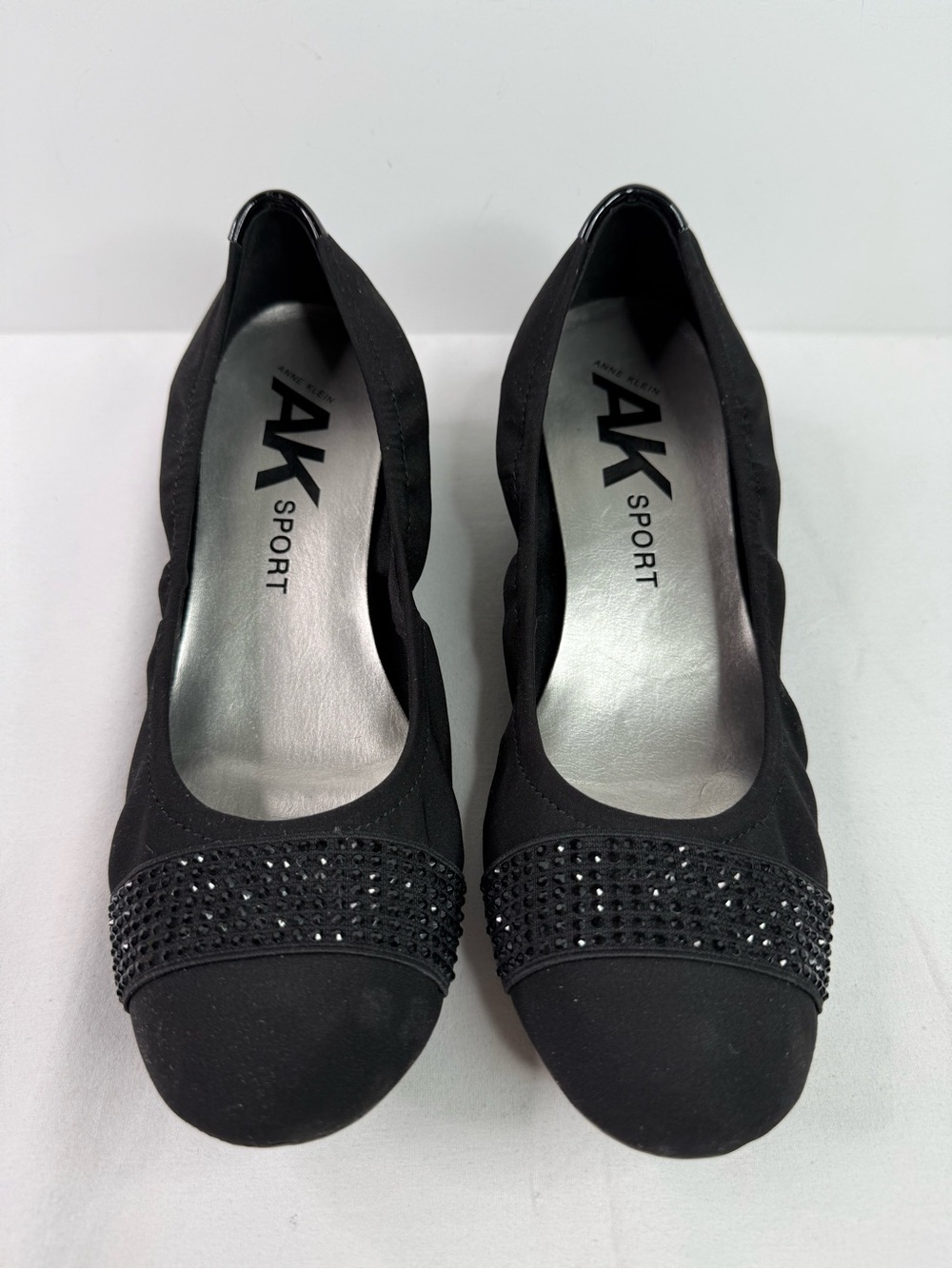 Anne Klein Sport Dejessa Ballet Flat Style Wedges Beaded Toe Size 10